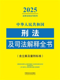 《中华人民共和国刑法及司法解释全书（含立案及量刑标准）（2025年版）》-中国法治出版社