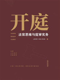 《开庭：法官思维与庭审实务》-上海市第一中级人民法院