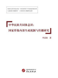 《中华民族共同体意识:国家形象内部生成机制与传播研究》-李彦冰 《中华民族共同体意识:国家形象内部生成机制与传播研究》-李彦冰