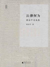 《新民说 法律何为:梁治平自选集》-梁治平 《新民说 法律何为:梁治平自选集》-梁治平